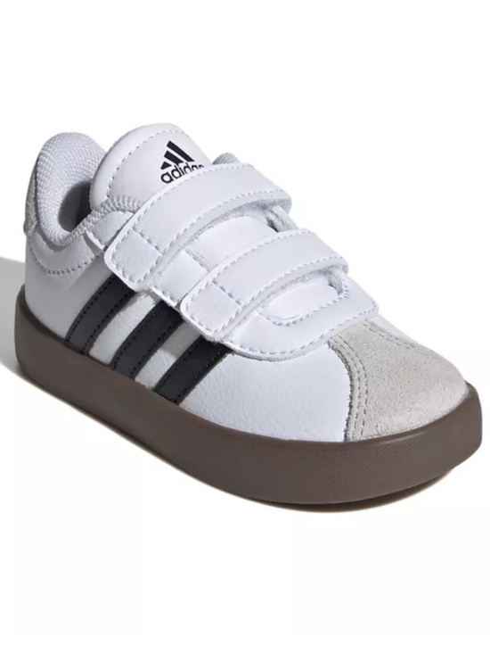 adidas Other - adidas White/Core Black/Gray One VL Court 3.0 Velcro Sneakers